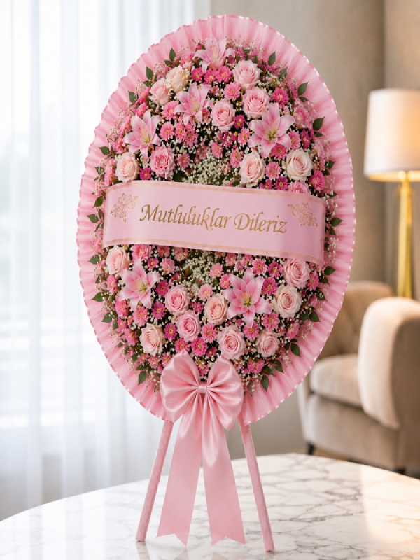 Pembe Düğün Çelengi